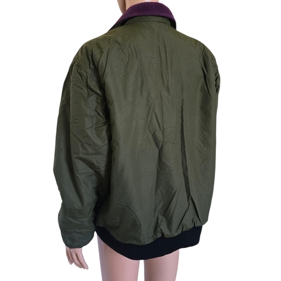 L.L BEAN WOMENS VINTAGE 90'sFLEECE LINED WARM UP JACKET - Picture 7 of 9